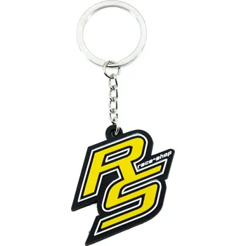 RACES "RS" logo PVC klíčenka - Žlutá