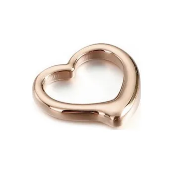 Přívěsek OK1441-RD Zlacený ocelový přívěšek srdíčko