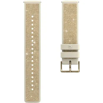 Řemínek na hodinky Řemínek Polar 20mm s krystaly, vel. S zlatá