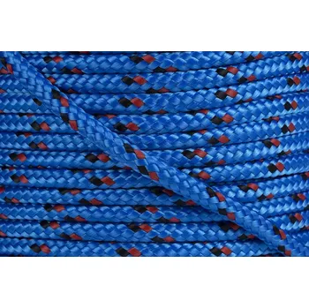 Lany Šňůra PPV 5mm s jádrem Modrá červená černá
