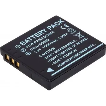 TopTechnology DCB0404 Baterie Panasonic CGA-S008, CGA-S008E, DMW-BCE10E, VW-VBJ10E 1000mAh Li-Ion neoriginální