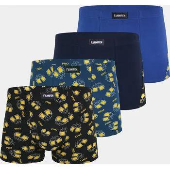 Boxerky FANNIFEN Panské bavlněné boxerky PIVO G594 4ks v balení Barva: Mix, Velikost: XL