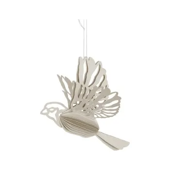 Vánoční dekorace Dekorativní ptáčci Paper Bird Sand - set 2 ks