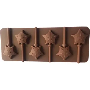 Forma na pečení Silikonová forma na čokoládu | forma na lízátka - Hvězdičky