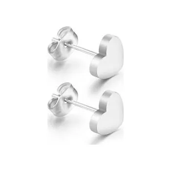 Náušnice OPN1164-ST Ocelové náušnice - srdíčka