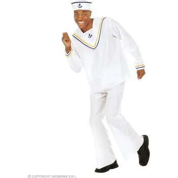 Karnevalový kostým Widmann Námořník bílý pánský kostým - velikost M - 48/50