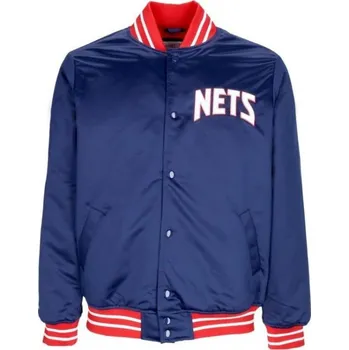 Mitchell & Ness NBA Heavyweight Satin Jacket New Jersey Nets OJBF3413-NJNYYPPPNAVY pánské S