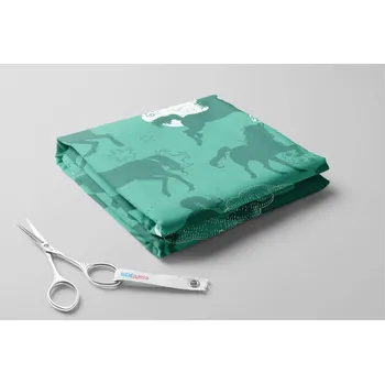 Softshell zimní, Jednorožci, hvězdy a mraky Barva: Zelená