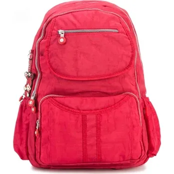 Sportovní batoh Cestovní nylonový batoh pro ženy - červená,33 x 16 x 47cm