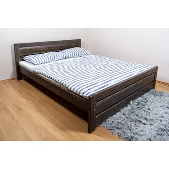Postel Postel z masivu olše Olivie 160x200 grafit + rošt ZDARMA