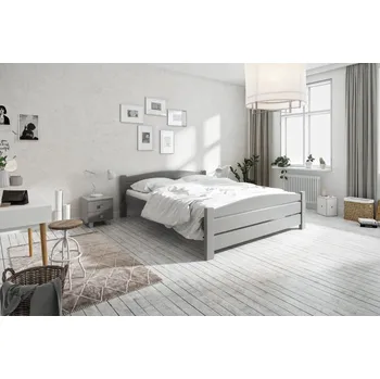 Postel Postel Kassandra masiv smrk 120x200 cm šedá + rošt ZDARMA