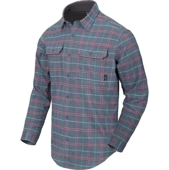 Pánská móda Košile Helikon-Tex® GREYMAN dlouhý rukáv GRAPHITE PLAID - XS