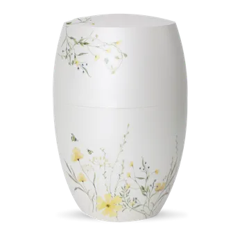 Smuteční dekorace Ekologická urna Botanique - Louka, žlutá