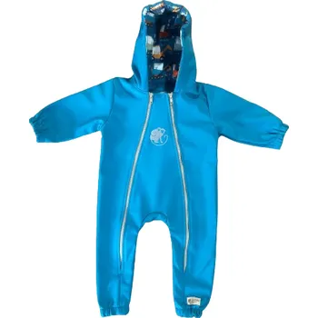 Kojenecká kombinéza Monkey Mum® Softshellová kombinéza s membránou – Veselé staveniště - vel. 62/68, 74/80 62/68