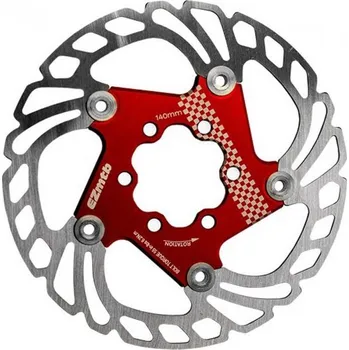 Brzda na kolo brzdový kotouč EZmtb EZ-140mm červený