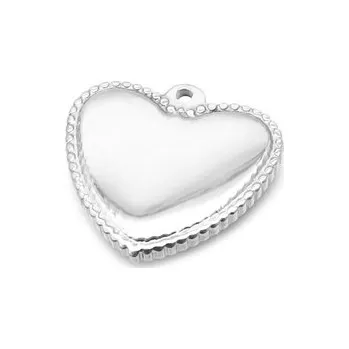 Přívěsek OK1436-ST Ocelový přívěšek srdíčko