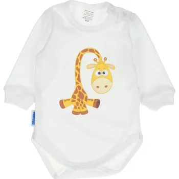 Kojenecký body Kojenecké bavlněné body - bílá žirafa 56