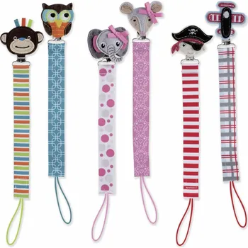 dudlíky NUBY klip na dudlík zvířatka 0m+