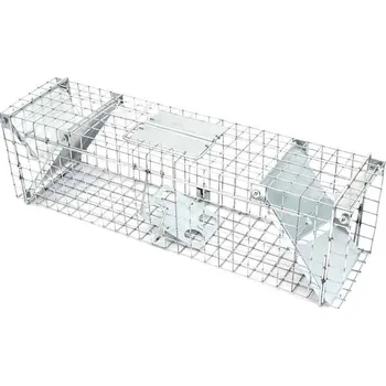 Zvířecí past Past na kuny, krysy a norky, 82x17x20cm, dvouvchodová, XL-TOOLS