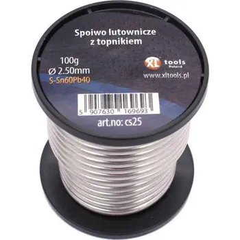 Páječka Pájka měkká Sn97Cu3, průměr 2,5 mm, 100 g, tavidlo SW26, XL-TOOLS