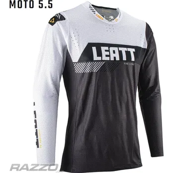 cyklistický dres Pánský MX dres LEATT Moto 5.5 UltraWeld Jersey Graphite 2023 L