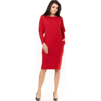 Dámská móda Dámské šaty model 109818 červené - Awama UNI