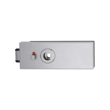 Dveřní kování GK - PURISTO S - ZÁMEK na skleněné dveře - WC S2L kování na sklo WC set BN - Broušená nerez (71)