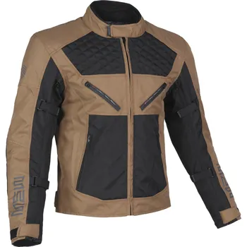 Moto bunda MBW ACE JACKET BLACK-BROWN - pánská textilní moto bunda