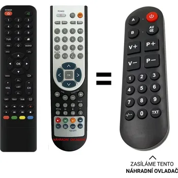 Dálkový ovladač Skyworth SKW-T21FTA, SKWT21FTA náhradní dálkový ovladač pro seniory
