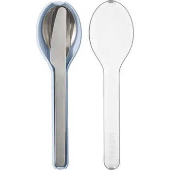 Příbor Nerezový cestovní set příborů Ellipse, Mepal, světle modrý