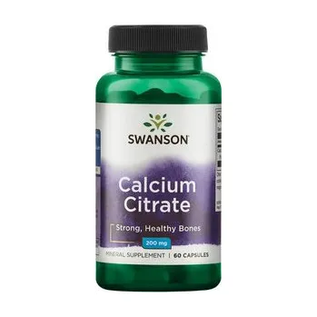 Swanson Calcium Citrate 60 ks, kapsle, 200 mg, EXP. 04/2024