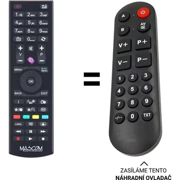 Dálkový ovladač Mascom MC9130UHD náhradní dálkový ovladač pro seniory