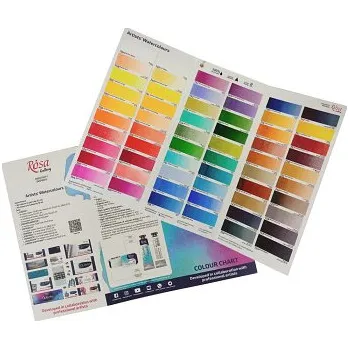 Vodová barva Vzorník akvarelových barev Rosa Gallery (Vzorník akvarelových barev Rosa Gallery)