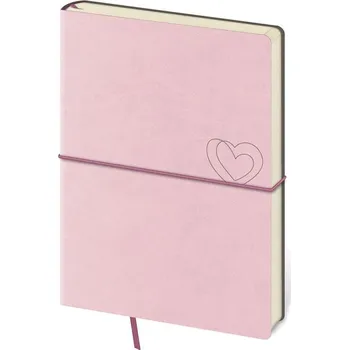 Kancelářské potřeby Linkovaný zápisník Helma - Flexio L Light Rose