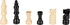 Šachy Dřevěné šachy 28,5 x 28,5 cm