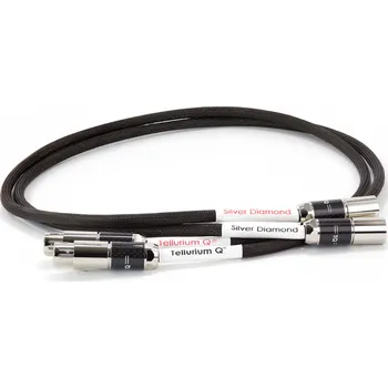 Audio kabel Tellurium Q SILVER DIAMOND XLR CABLE 1.5m (Vysoce kvalitní RCA kabel, délka 1.5m)