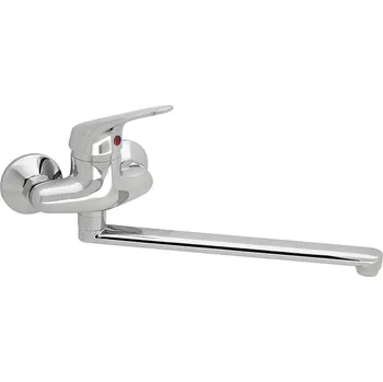 Vodovodní baterie Slovarm - TA.4011.A30-100 - Baterie dřezová nástěnná, ramínko ploché, L 300 mm, rozteč 100 mm - 480312