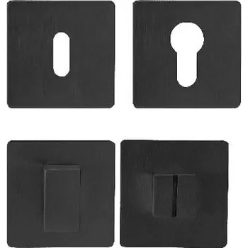 Dveřní kování MPK - ROZETA - HR 3SM rozety WC BS - Černá matná