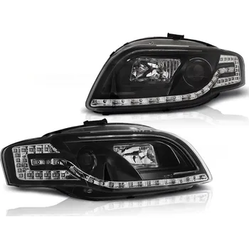Přední světlomet Tuning Tec Přední světla,AUDI A4 B7 11.04-03.08 LED TUBE LIGHTS černé