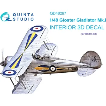 Plastikový model Quinta studio 1/48 Gl.Gladiator MKI 3D-Print&col. Interior (RDN)