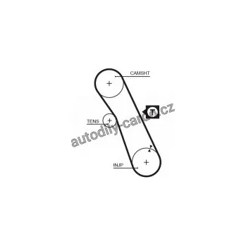Rozvod motoru Sada rozvodového řemene GATES (GT K015055XS) - FORD