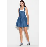 Šaty džínové s ramínky K191 Barva: Modrá, Velikost: L