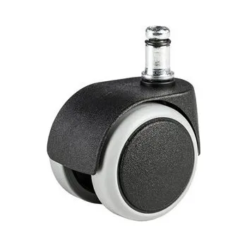 Kolečka pogumovaná s brzdou pr. 50mm, sada 5 ks