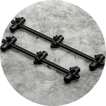 One More Cast Hrazdy Elbowz Black Anodised Aluminium 3 Rod Slim 9,5" & 7,5" 2 ks