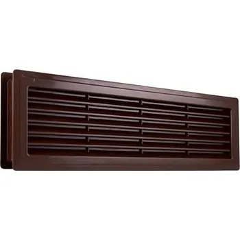 Větrací mřížka ZPT - větrací mřížka 134 x 450 mm 134 mm, 450 mm Tmavě hnědá