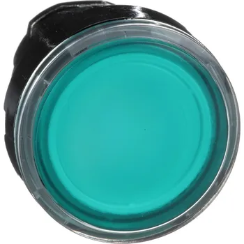 Stykač ZB4BW333 Ovládací hlavice stiskací prosvětlená, lícující - zelená