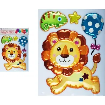 Samolepící dekorace Samolepící dekorace 10270 3D balónková lev 35 x 27 cm