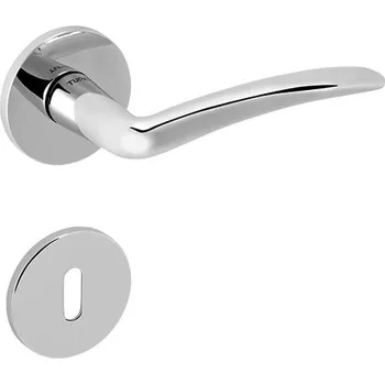 Dveřní kování TI - NOEMI - R 228 5S klika/klika, bez spodní rozety OC - ​​Chrom lesklý (03)