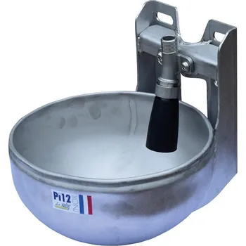 napáječka pro hospodářská zvířata Nerezová misková kolíková napáječka La GÉE s okrajem proti rozlévání pro ovce, koně, skot