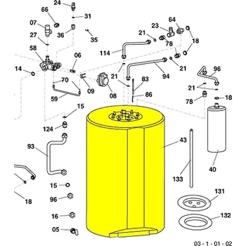 Kotel Zásobník OKC 100 NTR - pro kotle PROTHERM LEV 30 KKZ v.:10 (2004-2011)